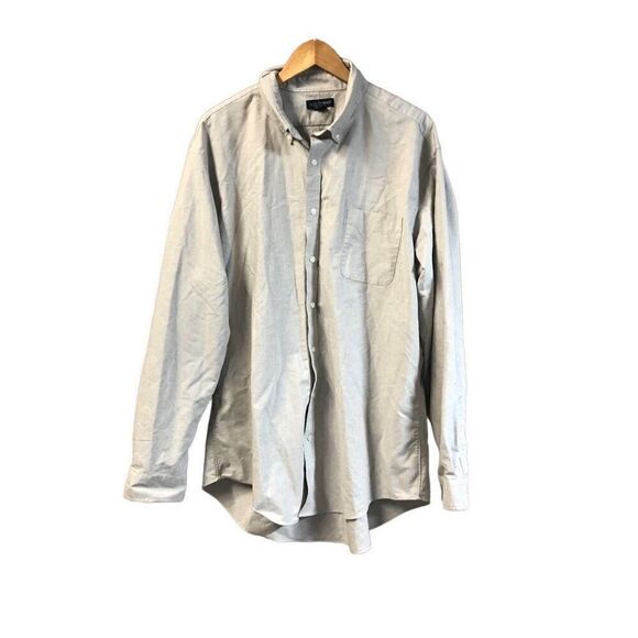 Lands’ End XXL (2X) Long Sleeve Button Cream - Picture 1 of 3